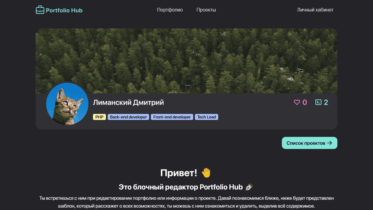 Portfolio Hub